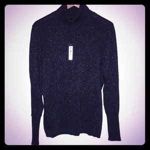 ❤️NWT Worthington Black Sparkly Turtleneck Sweater
